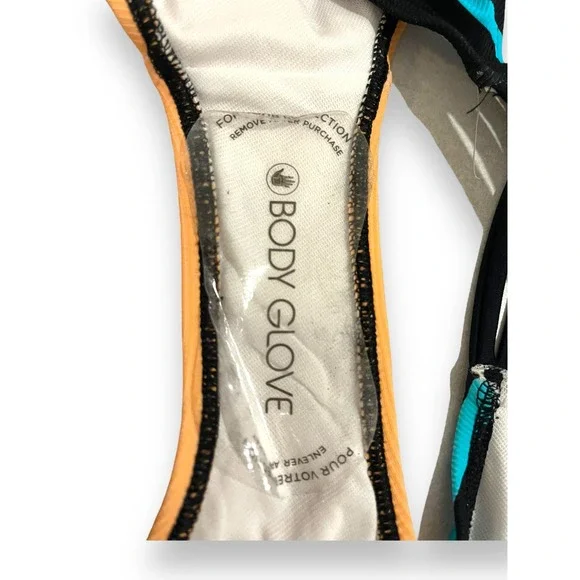 Body Glove Coral Reef Flirty Surf Rider Bikini Bottom | Sz XL, Black Multi - Picture 10 of 10